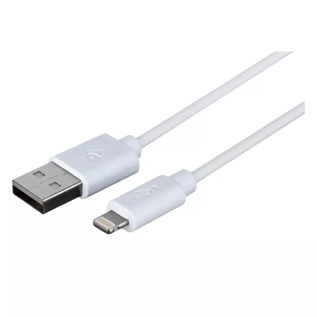 Дата кабель 2E USB 2.0 AM to Lightning 1.0m white (2E-CCLPVC-1MWT)