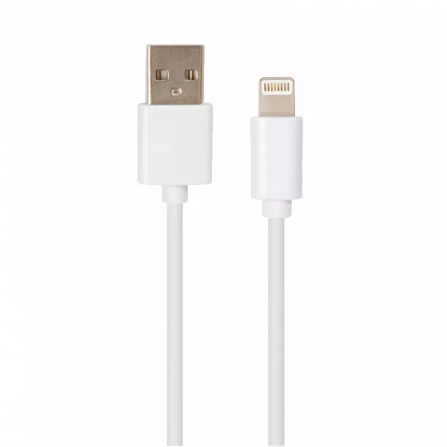 Дата кабель Vinga USB 2.0 AM to Lightning PVC 1m white (VCPDCL1W)