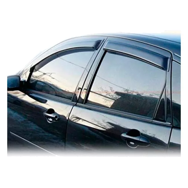 Дефлектори вікон Vinguru Hyundai Accent 2000-2011 накладні скотч к-т 4 шт., матеріал ливарної полика