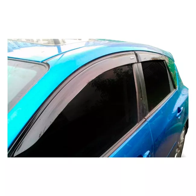 Дефлекторы окон Vinguru Mazda 3 I (BK) 2003-2008 сед накладные скотч к-т 4 шт., материал акрил