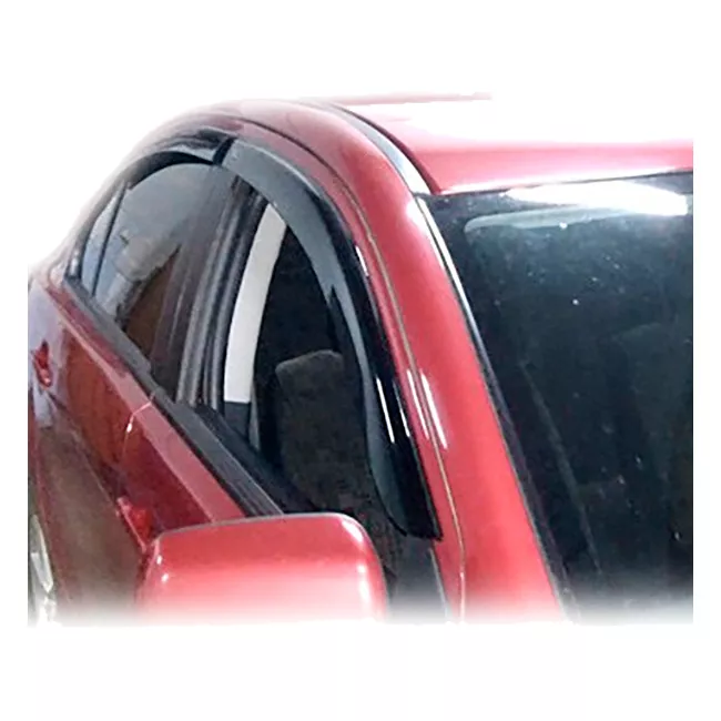 Дефлектори вікон Vinguru Mitsubishi Lancer X 2007 - сід накладні скотч к-т 4 шт., матеріал ливарний п