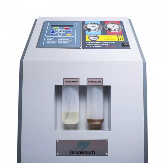 GB51001  Установка для заправки автокондиционеров GrunBaum AC3000N, полуавтоматическая, R134