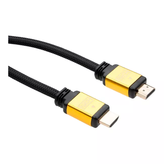 Кабель мультимедийный Vinga HDMI to HDMI 10 m metal V2.0 (VCPDCHDMI2VMM10BK)