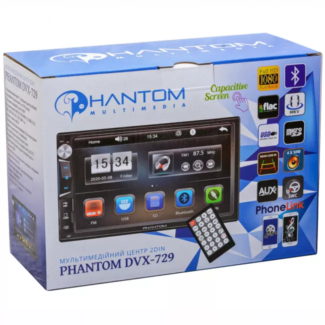 Мультимедійна система PHANTOM DVX-729 (4164)