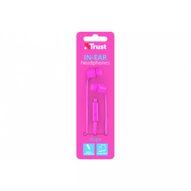 Наушники TRUST Duga Neon Pink (22109)