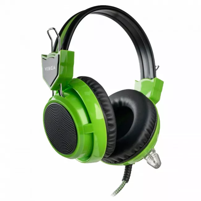Наушники Vinga HSC058 Gaming Green (HSC058GR)