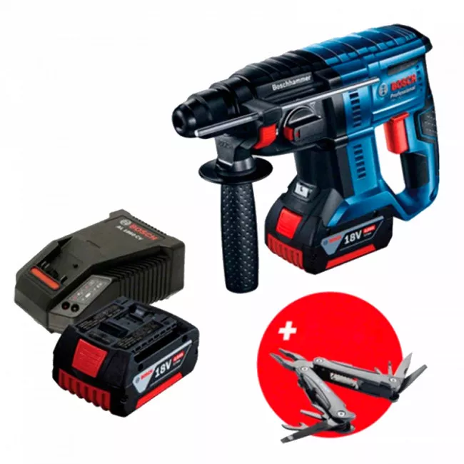 Перфоратор BOSCH GBH 180-LI аккумуляторный + мультитул (0.615.990.L01)