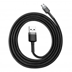 Кабель Baseus Cafule Micro USB 2.4A серый/черный (CAMKLF-BG1)