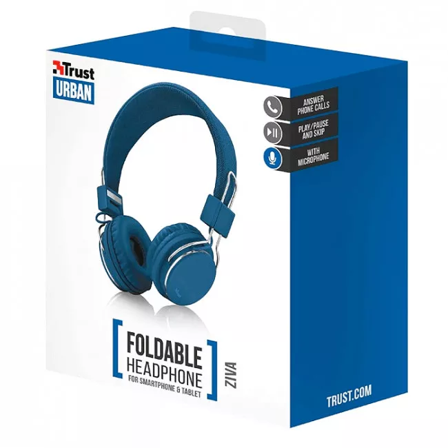Навушники TRUST Ziva On-Ear Mic Blue (21823_TRUST)