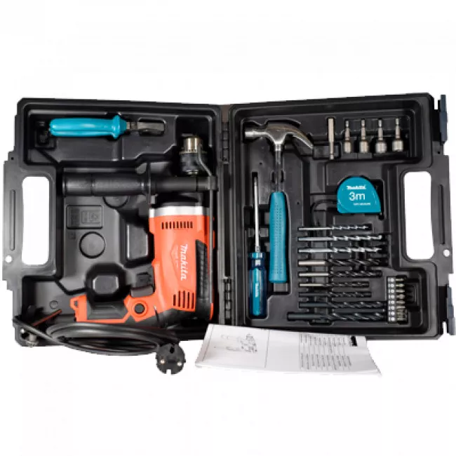 Ударная дрель Makita M8100KX2 MT + комплект ручного инструмента