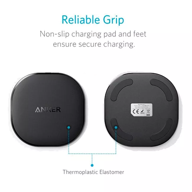 Зарядное устройство Anker 10W Qi Fast Charger Black (A2513H12)