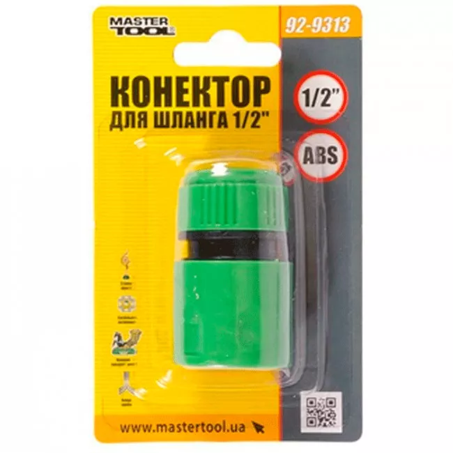 Коннектор для шланга 1/2" MASTERTOOL (92-9313)
