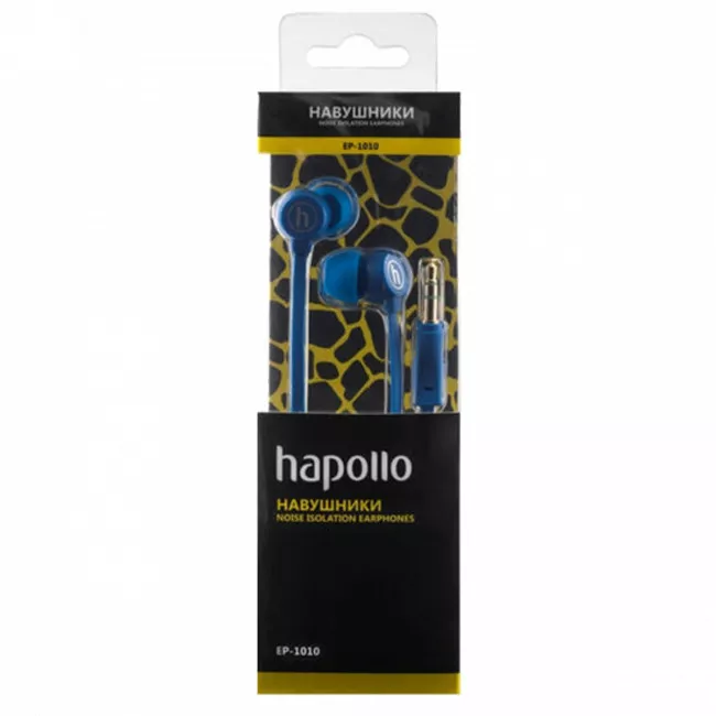 Навушники HAPOLLO EP-1010 синій