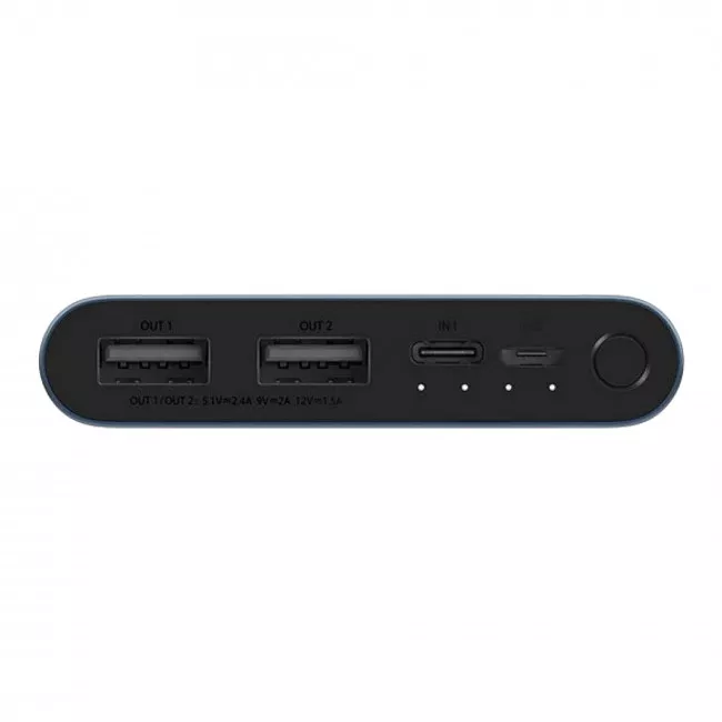 Внешний аккумулятор Xiaomi Mi3 New 10000mAh Black (PLM13ZM)