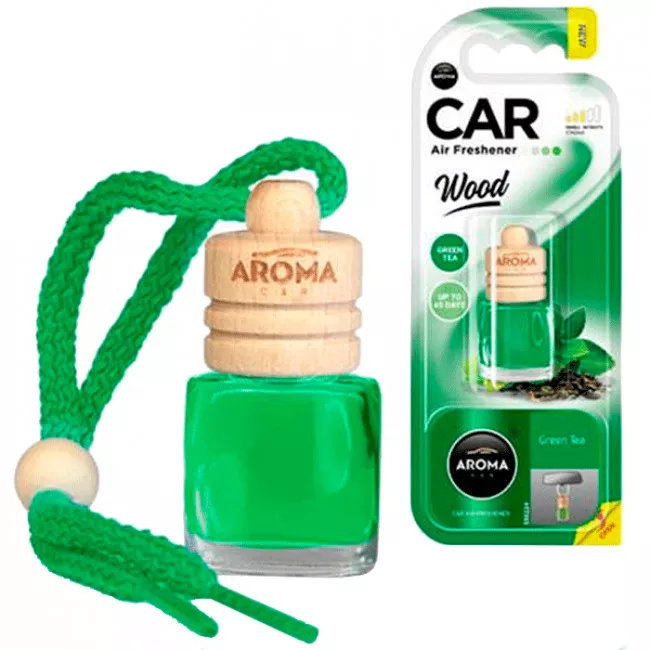Ароматизатор Aroma Car Wood Зеленый чай 6 мл (631197)