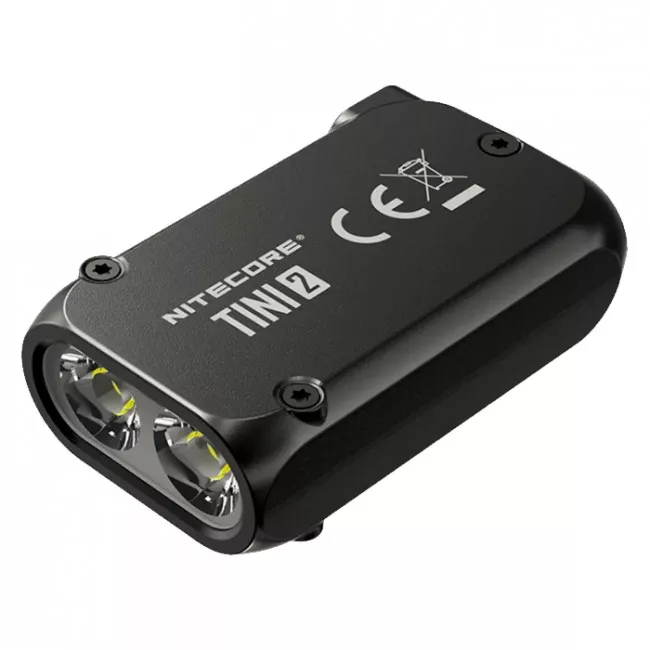 Мощный наключный фонарик с LED дисплеем Nitecore TINI 2 (USB Type-C), черный (6-1432_2_black)