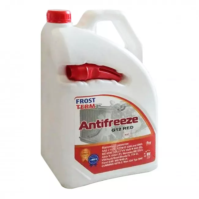 Антифриз FrostTerm G12 -40°C червоний 5л (865036) Антифриз FrostTerm G12 -40°C червоний 5л (865036)