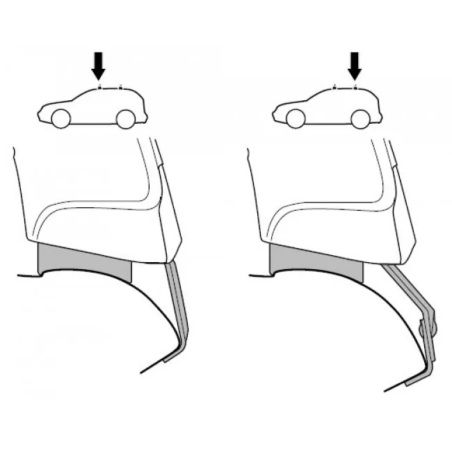 Монтажный комплект Thule для Acura MDX (mkI-mkII) 2001-2013  (1549)