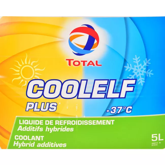 Антифриз Total Coolelf Plus G11 -37°C зелений 5л (148598)