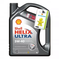 Моторное масло Shell Helix Ultra 5W-40 4л + освежитель Little Joe