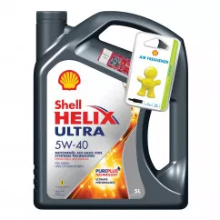 Моторное масло Shell Helix Ultra 5W-40 5л + освежитель Little Joe