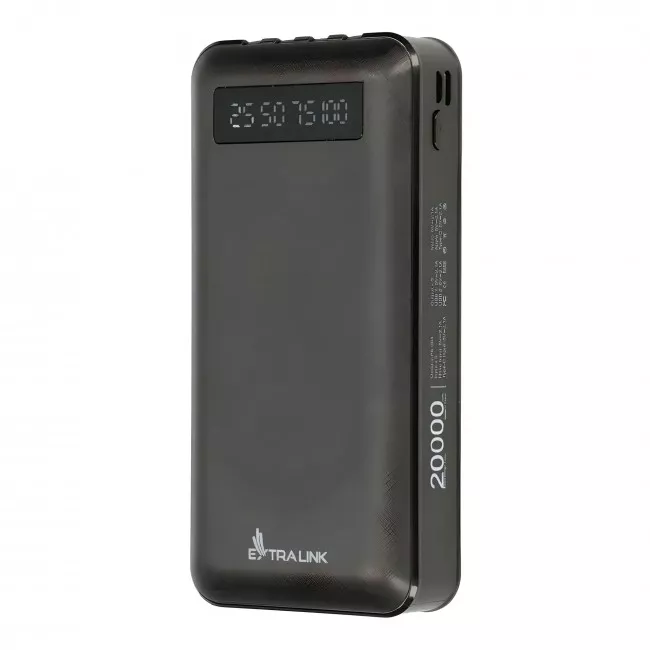 Зовнішній акумулятор Extralink EPB-084 20000mAh Black