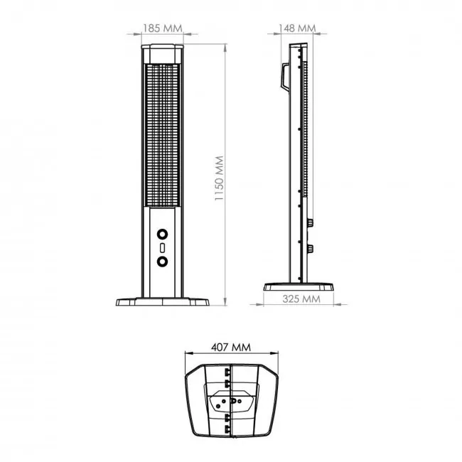 Инфракрасный обогреватель Delfa HI 22232 MICA V (MH-2300)