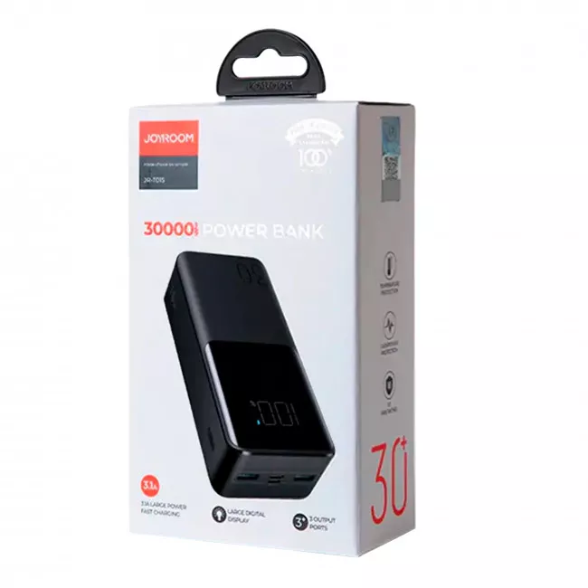Внешний аккумулятор Joyroom Power Bank 15W 30000mAh Black (JR-T015)