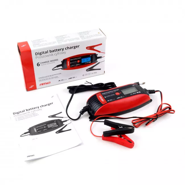 Зарядное устройство AMiO DBC-4A 2A/4A 6V/12V (02088)
