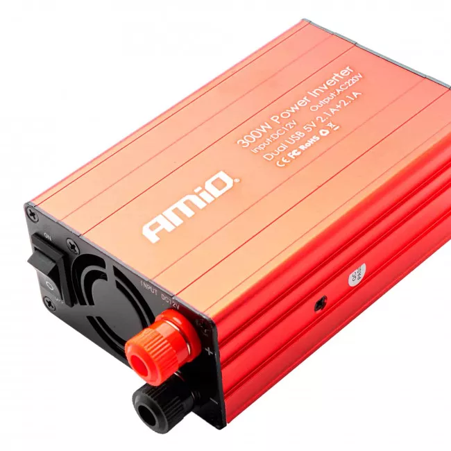 Инвертор AMiO PI03 300W 12V/220V (02470)