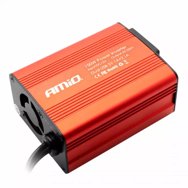 Інвертор AMiO PI01 150W 12V/230V (02468)