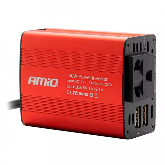 Інвертор AMiO PI01 150W 12V/230V (02468)