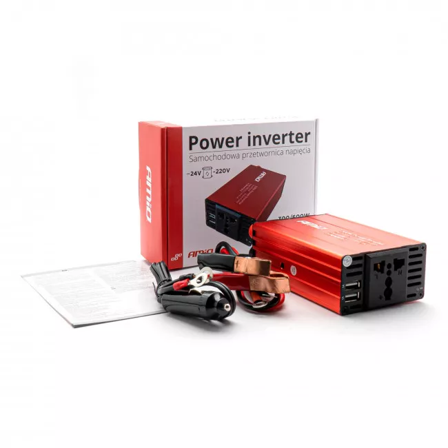 Інвертор AMiO PI04 300W 24V/220V (02471)