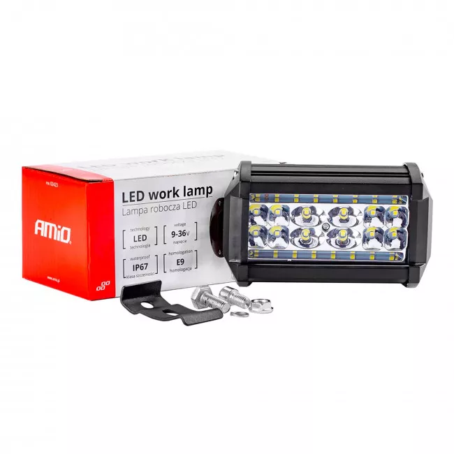 Светодиодный прожектор AMiO AWL09 28 LED FLOOD 9-36V (02423)