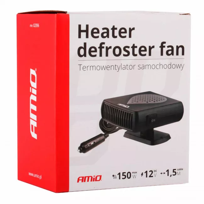 Тепловентилятор автомобильный AMiO 12V 150W (02896)
