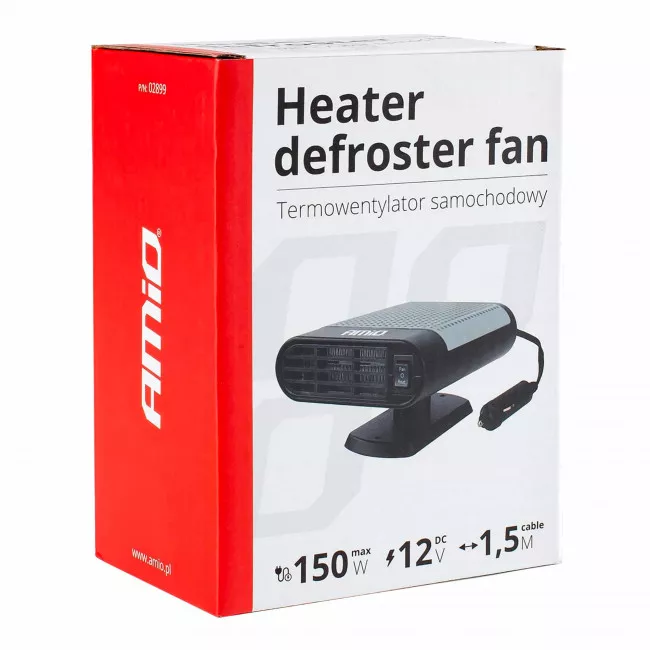 Тепловентилятор автомобильный AMiO 12V 150W (02899)