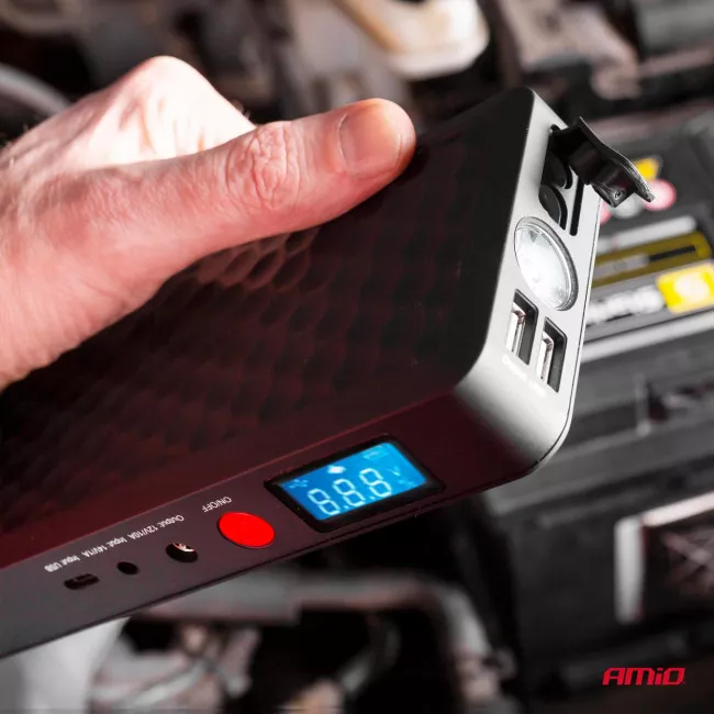 Пусковое устройство AMiO SJ02 Powerbank 12V 800A (02524)