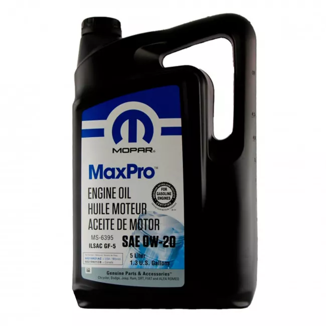 Моторна олива Mopar MaxPro 0W-20 5л (68218951AC) Моторна олива Mopar MaxPro 0W-20 5л (68218951AC)
