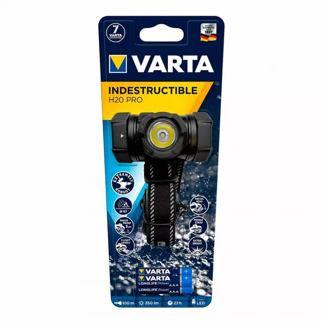 Ліхтар налобний Varta Indestructible H20 Pro (17732101421)