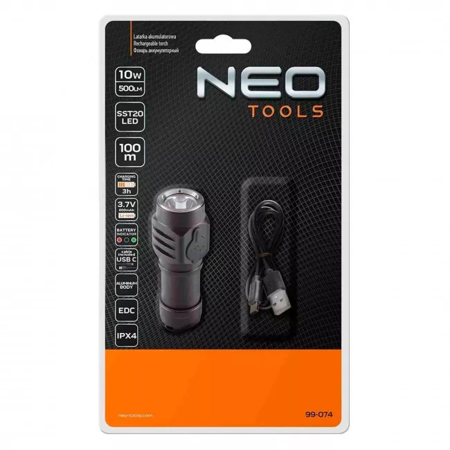 Фонарь ручной Neo Tools SST20 LED (99-074)