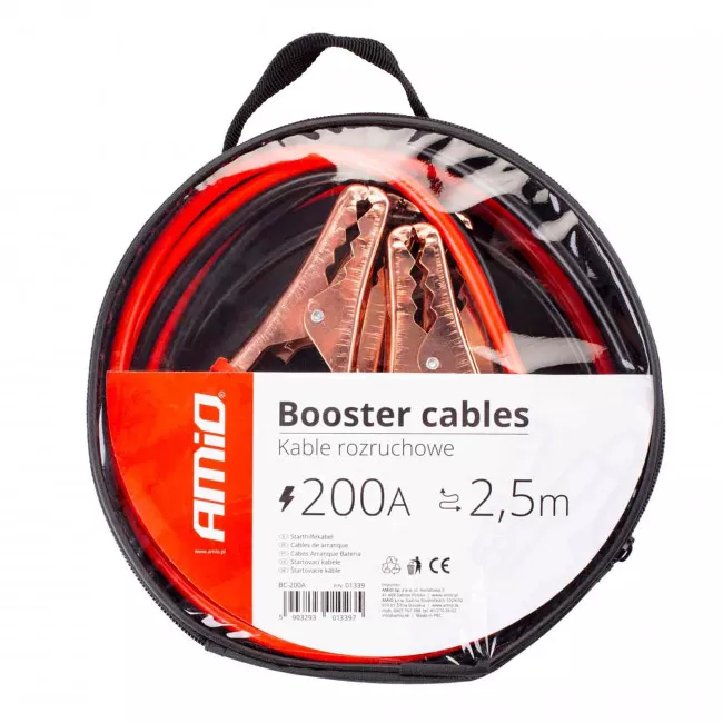 Старт-кабель AMiO 200А 2,5м (01339)