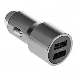 Автомобильное зарядное устройство ZARYAD 2 USB Three smogs Silver