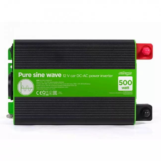 Автомобильный инвертор EnerGenie 500W EG-PWC-PS500-01