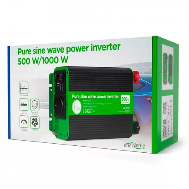 Автомобильный инвертор EnerGenie 500W EG-PWC-PS500-01