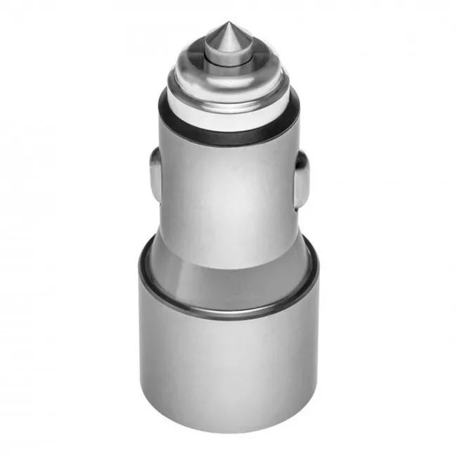 Автомобильное зарядное устройство ZARYAD 2 USB Three smogs Silver