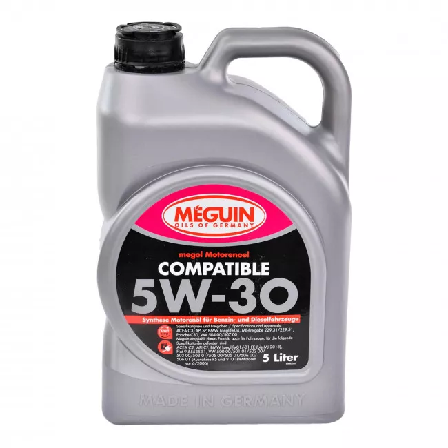Моторное масло Meguin Compatible 5W-30 5л (6562) Моторное масло Meguin Compatible 5W-30 5л (6562)