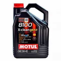 Моторное масло Motul 8100 X-clean 5W-40 5л