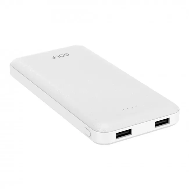 Зовнішній акумулятор Golf P200 10000 mAh 10W White