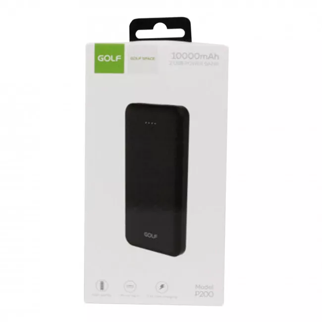 Внешний аккумулятор Golf P200 10000mAh 10W Black