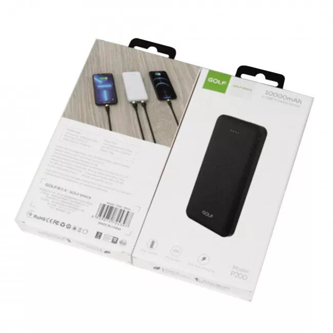 Внешний аккумулятор Golf P200 10000mAh 10W Black